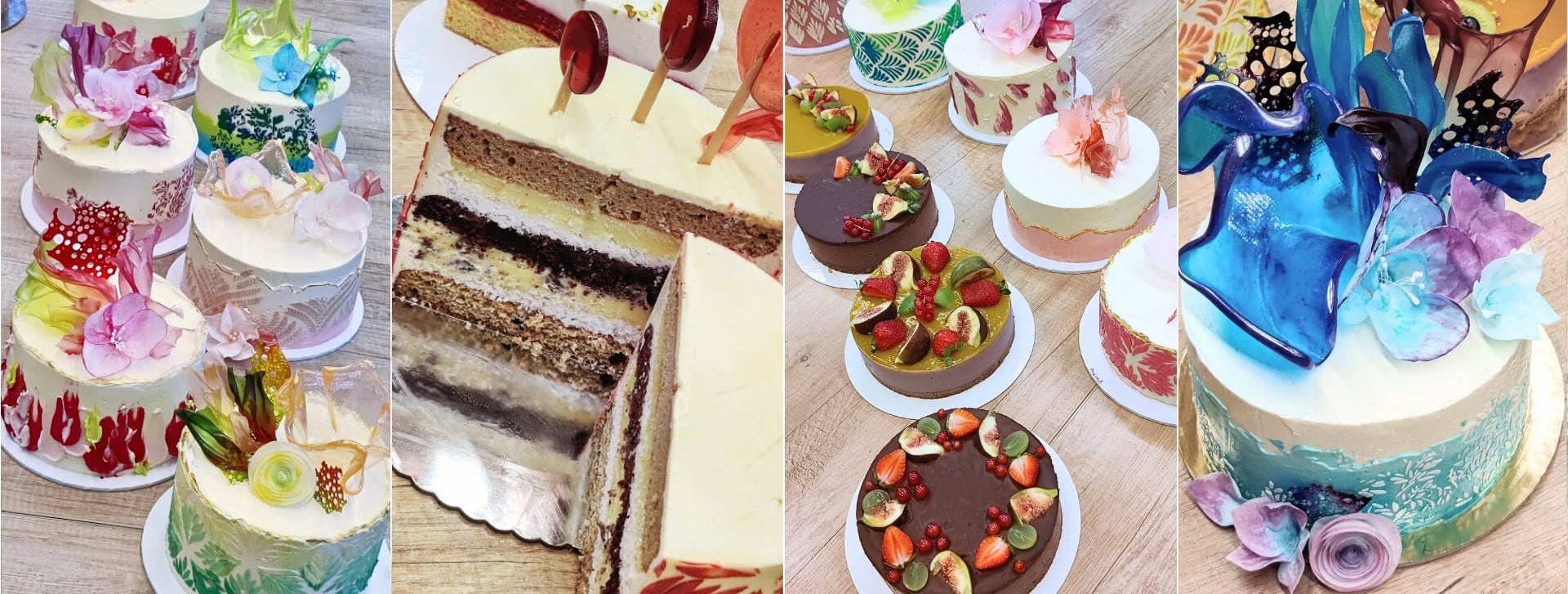 Ékes-Édes Stúdió tanfolyamán készített gyönyörű és ízletes mentes torták